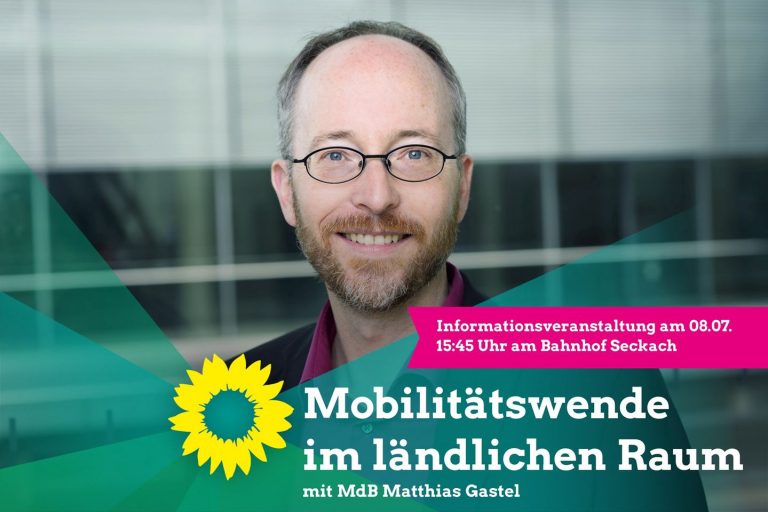 Einladung: Verkehrswende und Mobilität im Ländlichen Raum mit MdL Matthias Gastl (8. Juli)