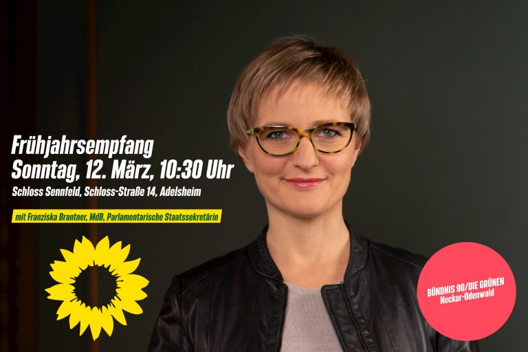 Grüner Frühjahrsempfang NOK mit Franziska Brantner am 12. März in Adelsheim-Sennfeld
