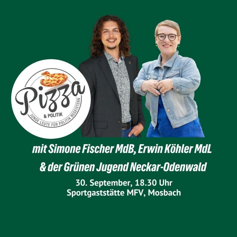 Simone Fischer MdB bei „Pizza und Politik“
