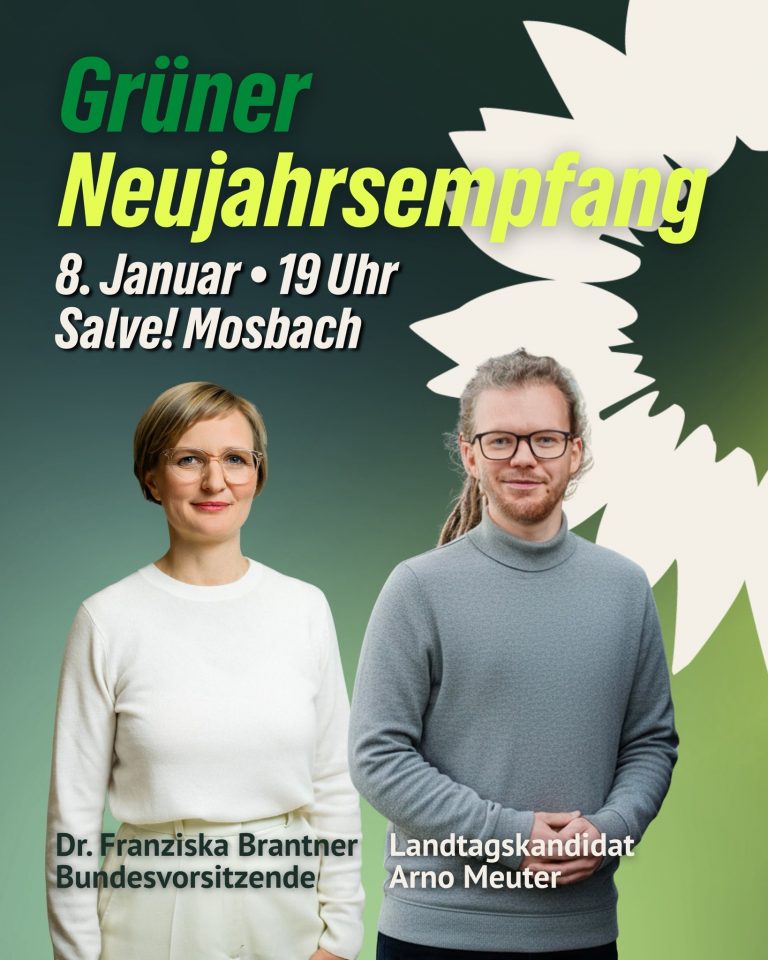 Einladung zum GRÜNEN Neujahrsempfang